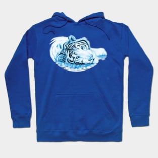 Blue water tiger - a symbol of 2022 Hoodie